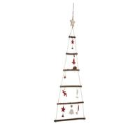 déco sapin bois a suspendre 75cm