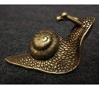 Décoration Sculpture en Laiton à collectionnable Figurine pour la Maison Salon sculpté Animal Escargot Petites Statues Décor House Gift for Friends Collection d'art