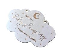 Décoration signe dormant | Signe de sommeil de poignée de porte en bois | Outil de décoration de conception simple pour bouton de porte, jardin d' , chambre d'entrée