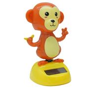 Décoration Solaire de Voiture - dansante de Singe Rouge - Adhésif Puissant pour Le Dos - pour Maisons, Voitures, Chambres à Coucher, espaces de Travail