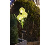 Décoration solaire: fleur 3 boules