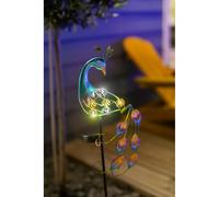 Décoration solaire - paon lumineux