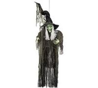 décoration sorcière maléfique 190cm - boland 72002 Noir G