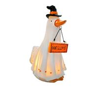 Décoration spirituelle | Halloween Light de 6,38 Pouces. Harz Shining Ghost Figure avec LED Light Soft Glow Portable pour Le Jardin Terrace Window Table Camping House Decoration