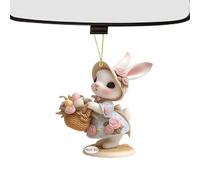 Décoration Spring Bunny | Joli lapin plat | Accessoires d'intérieur de voiture, festival du printemps pour accessoires décoratifs pour sac de caravane