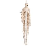Décoration squelette momie 1 m Halloween - Blanc - Taille Unique