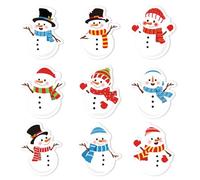 Décoration Sticker Snowman, 240 Pièces Bonhomme de Neige Autocollant Décoration, Autocollants Snowman, Sticker Bonhomme de Neige, Gommettes Noël, pour Cadeaux et Scrapbooking (A)