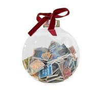 Décoration suspendue de Noël - Ornement transparent, livre de Noël, boule de pendaison de pendaison de maison de décoration saisonnière avec cordon | Ornement suspendu par propulsion pour la cour de