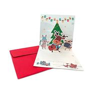 Décoration Table Noël Bénédiction Créative Carte De Voeux De Noël Carte Petit En Trois