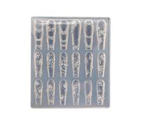 Décoration tendance en silicone robuste pour créer des ongles complexes, motifs artistiques, décoration en silicone