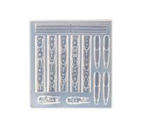 Décoration tendance en silicone robuste pour créer des ongles complexes, motifs artistiques, décoration en silicone