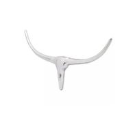 Décoration tête de taureau mural Argenté 72 cm