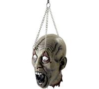 Smiffy's Décoration tête suspendue Dismembered Head Halloween Argenté