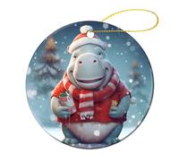 Décoration Thème Animalier : Je Veux Un Hippopotame pour Décorations Porcelaine Noël Suspension pour Magasins Fête Bureau