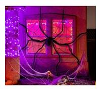 décoration toile d'araignée 2m avec araignée 150cm - guirca 24501 Blanc G