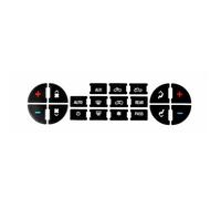 Décoration Touches Compatible Avec Chevy Pour 2500 Camions 2006 2007 2008 2009 2010 2011 2012 2013 2014 Réparation Automobile Autocollant Bouton Tableau Bord AC