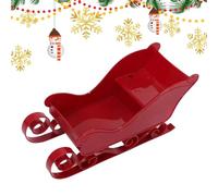 Décoration Traîneau du Père Noël Petites Figurines Décoratives Rustiques De | De Extérieur Hiver Pour Pour Intérieur Patio Maison Cuisine Chambre Table Étagère Cheminée Rouge