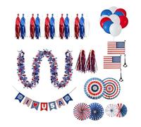 Décoration trottinette Kit de ballons rouge blanc bleu pour le 4 juillet