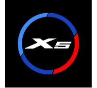 Décoration véhicule Lumière de porte de voiture avec logo de BMW E53 E70 F15 G05 X5 projecteur Laser HD LED- 2x For X5[B]