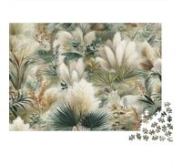 Décoration Verte Puzzle 1000 Pièces Adulte avec Clic Parfait, Ensemble De Casse-tête en Puzzle Douceur des Présénigme De Compétence Logique pour Un Hobby Créatif, Puzzle À La Me