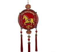Décoration vietnamienne en forme de dieu de la richesse 30 cm Rouge (A)