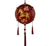Décoration vietnamienne en forme de dieu de la richesse 30 cm Rouge (B)