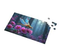 Décoration vintage Dreamy Dragonfly In The Enchanted Garden Picture Puzzle Funny Home Sign Vintage Signs Métal (1000 pièces)