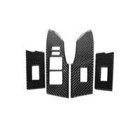 décoration voiture Autocollant Garniture de couvercle panneau commutateur fenêtre intérieure en fibre carbone 2014-2018