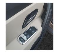 décoration voiture Autocollant Pour Duster 2018-2021 Couvercle de commutateur vitre fenêtre Panneau garniture recouvrement Accessoires style voiture 4 pièces