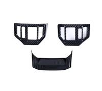 décoration voiture Compatible Avec Toyota Pour Land Pour Cruiser 250 2024 2025 Autocollants Et Garnitures De Couvercle De Commutateur De Volant(Carbon Fiber)