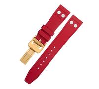 Décorations 20 mm 21 mm Nature Fluororubber Caoutchouc avec Rivet Bracelet pour Bracelet Portugieser Top Souple Beau, 21MM, A