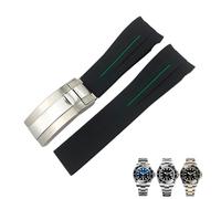 Decorations 21mm Silicone Rubber Watch Band Remplacement pour Le rôle Deepsea Sea-Dweller 126660 Black Black Diving Sport Sprpe Tools Beautiful