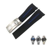 Decorations 21mm Silicone Rubber Watch Band Remplacement pour Le rôle Deepsea Sea-Dweller 126660 Black Black Diving Sport Sprpe Tools Beautiful
