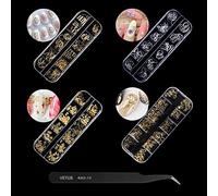 Décorations 3D Nail Art Caviars Perle Charm Tranches Irrégulières Bijoux Fleur Rivets Perle