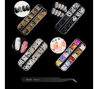 Décorations 3D Nail Art Caviars Perle Charm Tranches Irrégulières Bijoux Fleur Rivets Perle