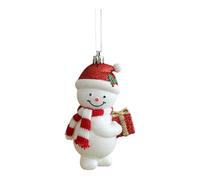 Décorations à suspendre colorées en plastique de dessin animé - 12 x 8 cm - Accessoires de fête de Noël - Décoration d'intérieur pour festival