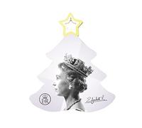 Décorations à suspendre de la reine Elizabeth II, pendentifs de Noël en acrylique, décorations commémoratives de la reine de l'Angleterre, décorations britanniques