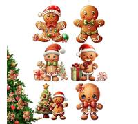 Décorations à Suspendre en d'épices - Décorations à Suspendre en Forme de Bonhomme en d'épices de Style Vieilli | 8 cm de Long - Ornements en d'épices de Dessin animé pour fêtes de Fin