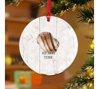 Décorations à suspendre en forme d'escargot de mer - Peinture de paysage marin - Souvenir personnalisé - Disques en acrylique transparent - Œuvre d'art d'animaux marins - Boule de Noël pour décoration