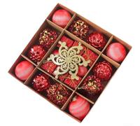 Décorations à suspendre pour sapin de Noël en plastique avec matériau et détails faits à la main pour une utilisation saisonnière (B)