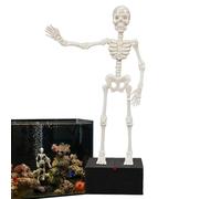 Décorations amusantes pour aquarium avec impression 3D 17,8 x 10,2 cm | Squelette dansant pour aquarium pour hôtel, bureau, salle à manger, visionnage quotidien, fêtes de vacances