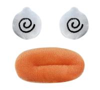 Décorations amusantes pour casques, ornement en peluche pour casques, décoration auto-adhésive drôle pour la bouche de saucisse - embellissements multi-usages pour valises, casques de moto