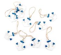 Décorations Ancre à Suspendre en Bois, Lot de 5: Mini Ancres déco Marine, décoration Plage et mer, décoration Table thème Marin, déco intérieure Bord de mer, suspensions Bois maritimes, 5 cm