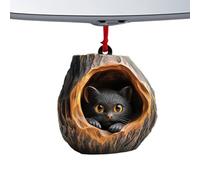 Décorations Animales de Noël, Ornements de Noël Animaux en Acrylique 2D, Pendable Portable pour Voiture Maison Sacs Cadeaux Téléphones et Collègues