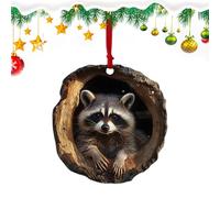 Décorations Animales pour Sapin de Noël | Ornements De Noël 2D en Acrylique | Ornements Suspendus pour Décorateurs Événementiels Organisateurs,Décoration Murale Fenêtre Couronne
