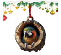 Décorations Animales pour Sapin de Noël | Ornements De Noël 2D en Acrylique,Pendentifs Décoratifs pour Porte Mur Cheminée | Organisateur Événement Extérieur Couronne Porte
