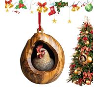 Décorations Animales Pour Sapin de Noël | Pendentifs Accrochables en Acrylique 2D,Ornements Suspendus pour Décorateurs Événementiels Organisateurs,Décoration Murale Fenêtre Couronne