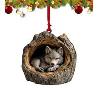 Décorations Arbre Animaux - 3 inch décor Maison Festive | Acrylique Noël Ornement - Festif Chance Bonheur ajoute et Ambiance pour Maison Vacances célébration décoration Arbre Noël