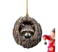 Décorations Arbre Animaux - 3 inch décor Maison Festive | Acrylique Noël Ornement - Festif Chance Bonheur ajoute et Ambiance pour Maison Vacances célébration décoration Arbre Noël