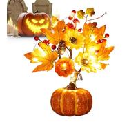 Décorations Automne - Mousse PVC | Lumineuse LED Halloween | Guirlande Feuilles D’Érable Éclairées | Ornement Festif Récolte Mariage Maison Et Thanksgiving
